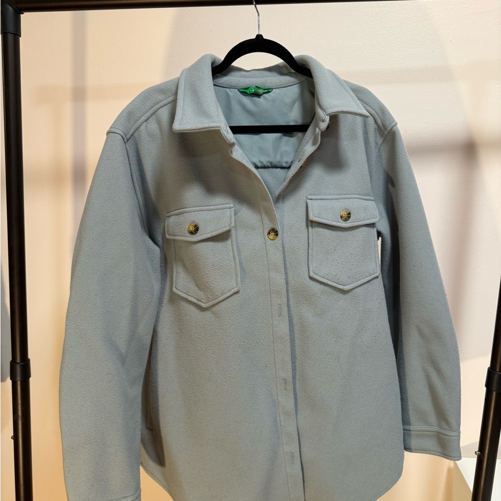 Dip Blue Utility Jacket with Sturdy Design